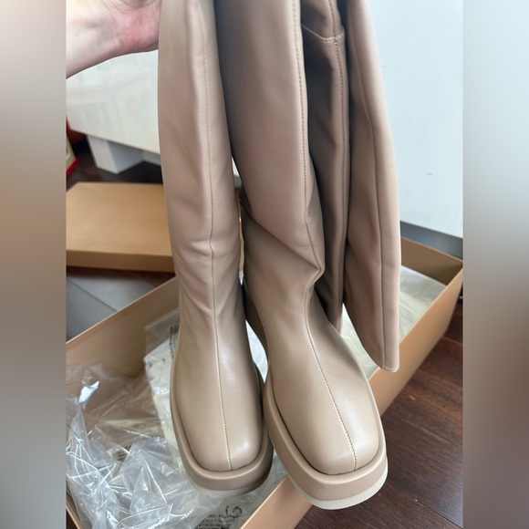 GIA COUTURE x RHW ROSIE Brown Leather Rosie 10 Thigh High Boots EUR 39 US 9 NWT - Picture 14 of 16